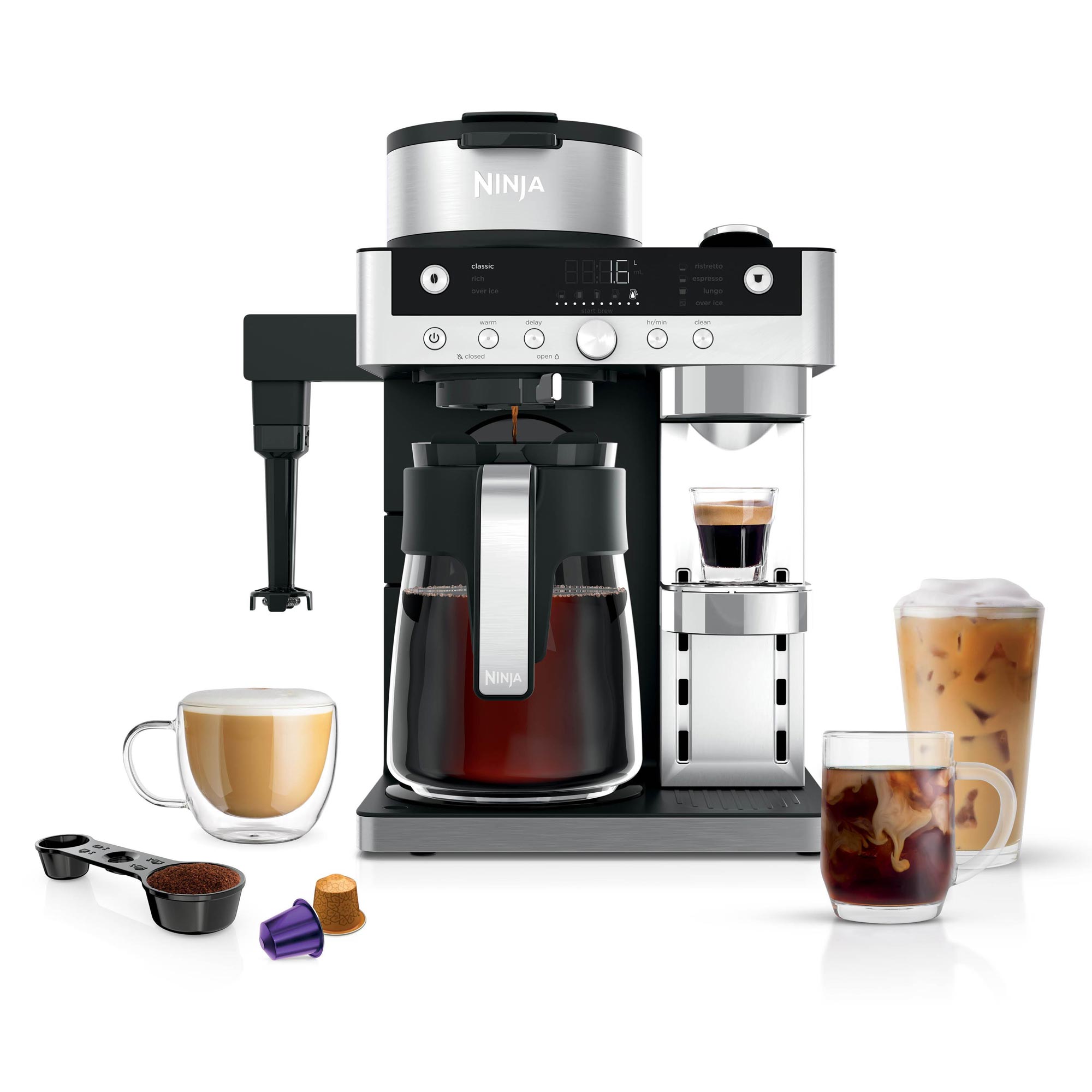 Ninja Prestige CFN802EU 2-in-1 Kaffeemaschine schwarz