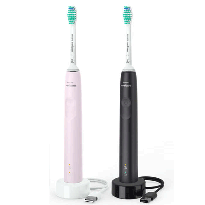 Philips Sonicare HX3675/15 3100 Doppelpack Elektrische Zahnbürste sugar Rose/sch