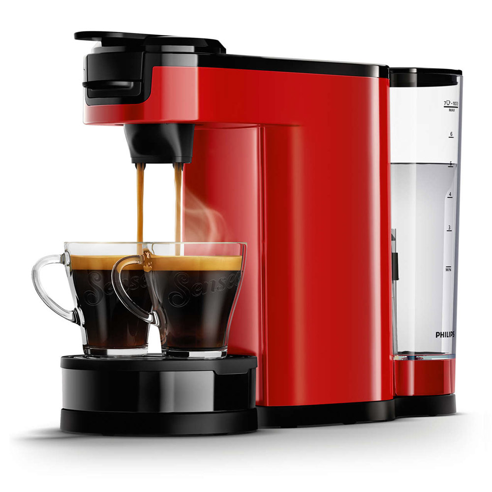 Philips HD6592/84 SENSEO Switch Pad- und Filterkaffeemaschine rot