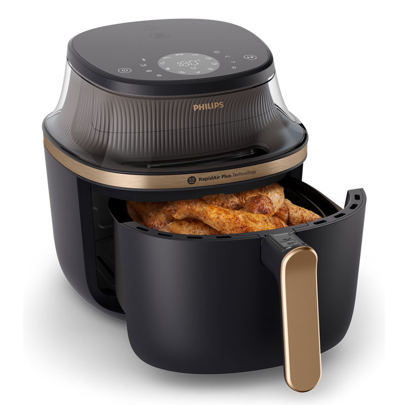 Philips NA332/00 Airfryer 3000 Series Heißluftfritteuse schwarz/kupfer (2. Wahl)