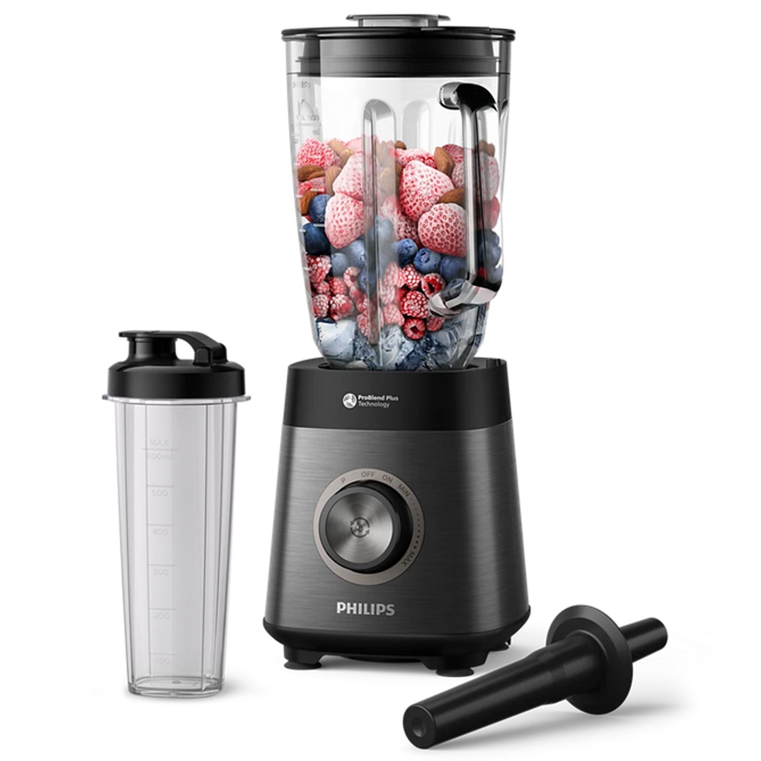 Philips 5000-Serie HR3041/00 Standmixer inkl. Blend-and-go-Behälter schwarz