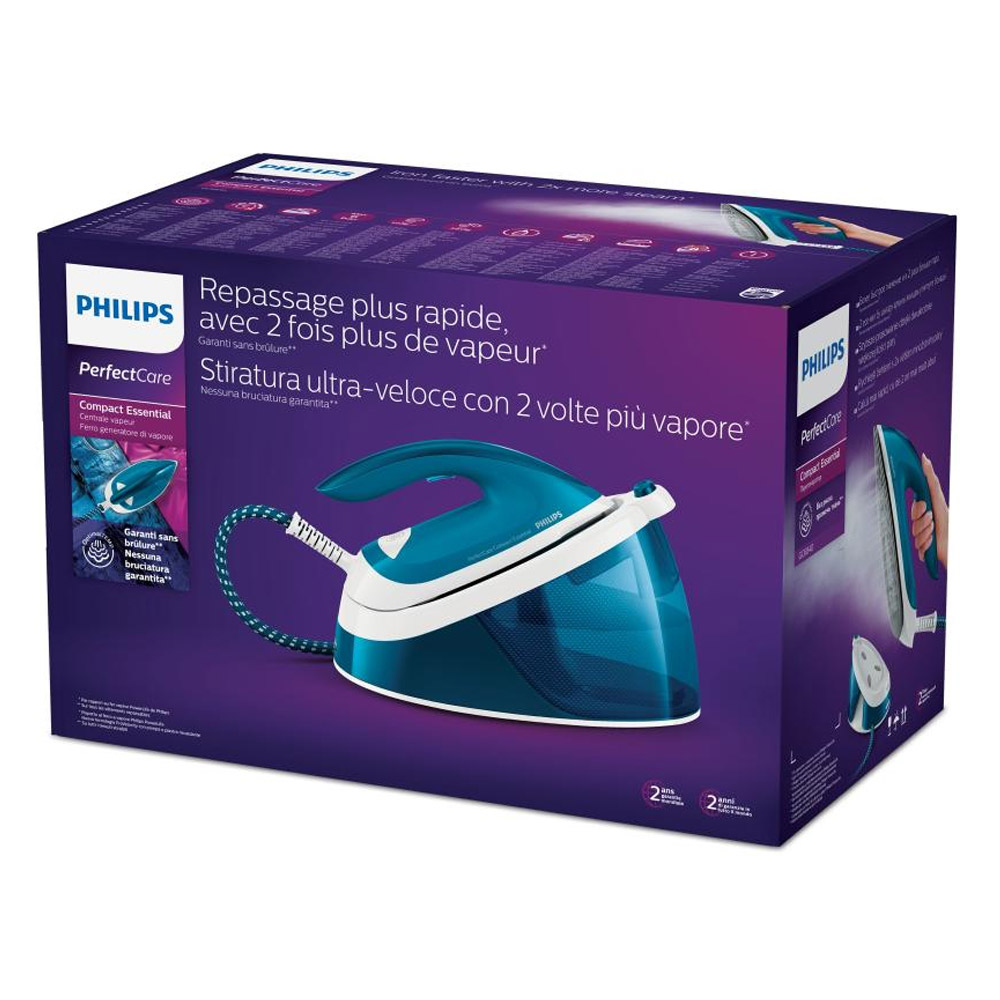 Philips PerfectCare Compact Essential GC6840/20 Dampfbügelstation blau