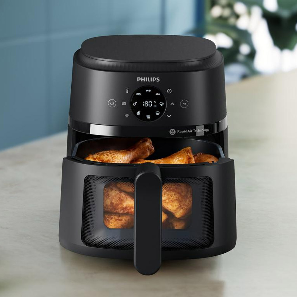 Philips Airfryer NA220/00 Heißluftfritteuse 4,2l schwarz