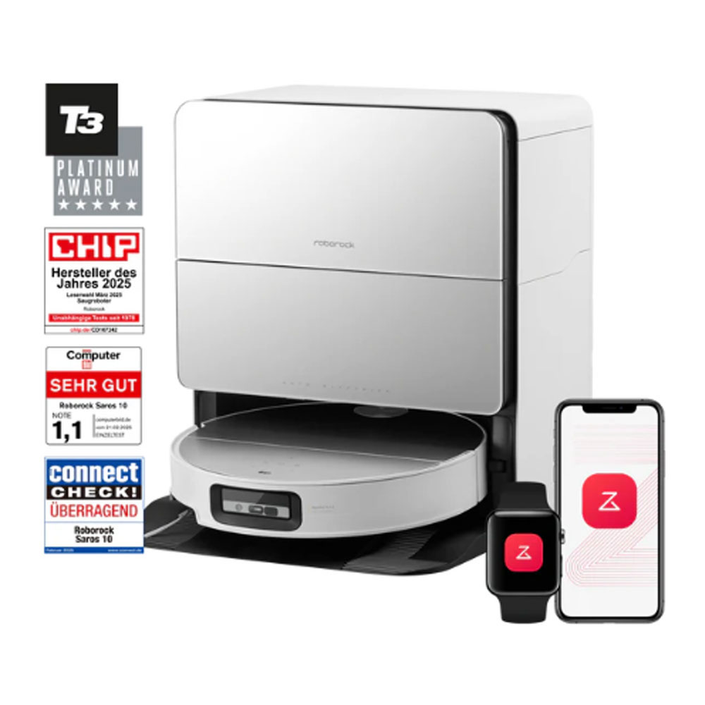 Roborock Saros 10 Saugroboter weiß