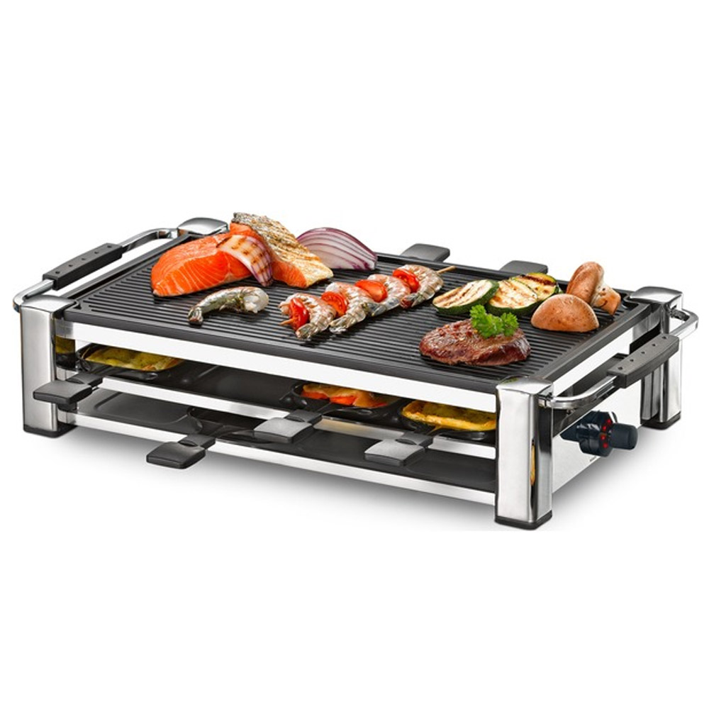 Rommelsbacher RCC 1500 Raclette-Grill chrom