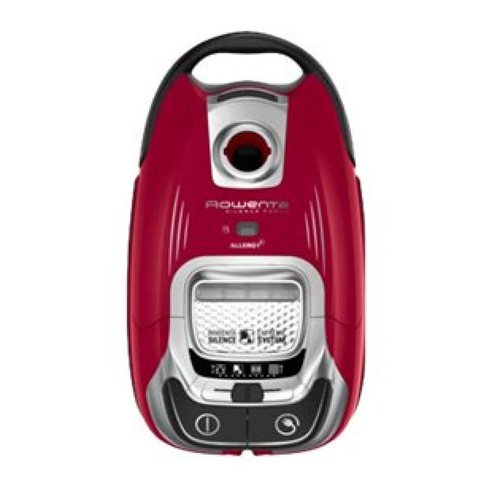 Rowenta Silence Force Allergy+ RO7473 Bodenstaubsauger mit Beutel schwarz-rot