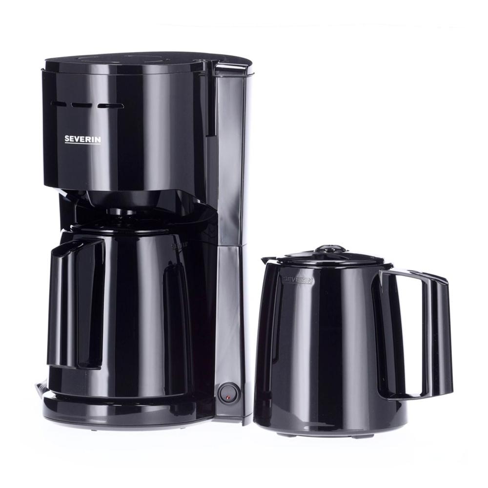 Severin KA 9307 Filterkaffeemaschine mit 2 Thermokannen schwarz