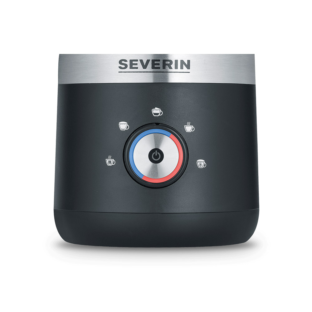 Severin SM 3588 Milchaufschäumer schwarz/silber/Edelstahl