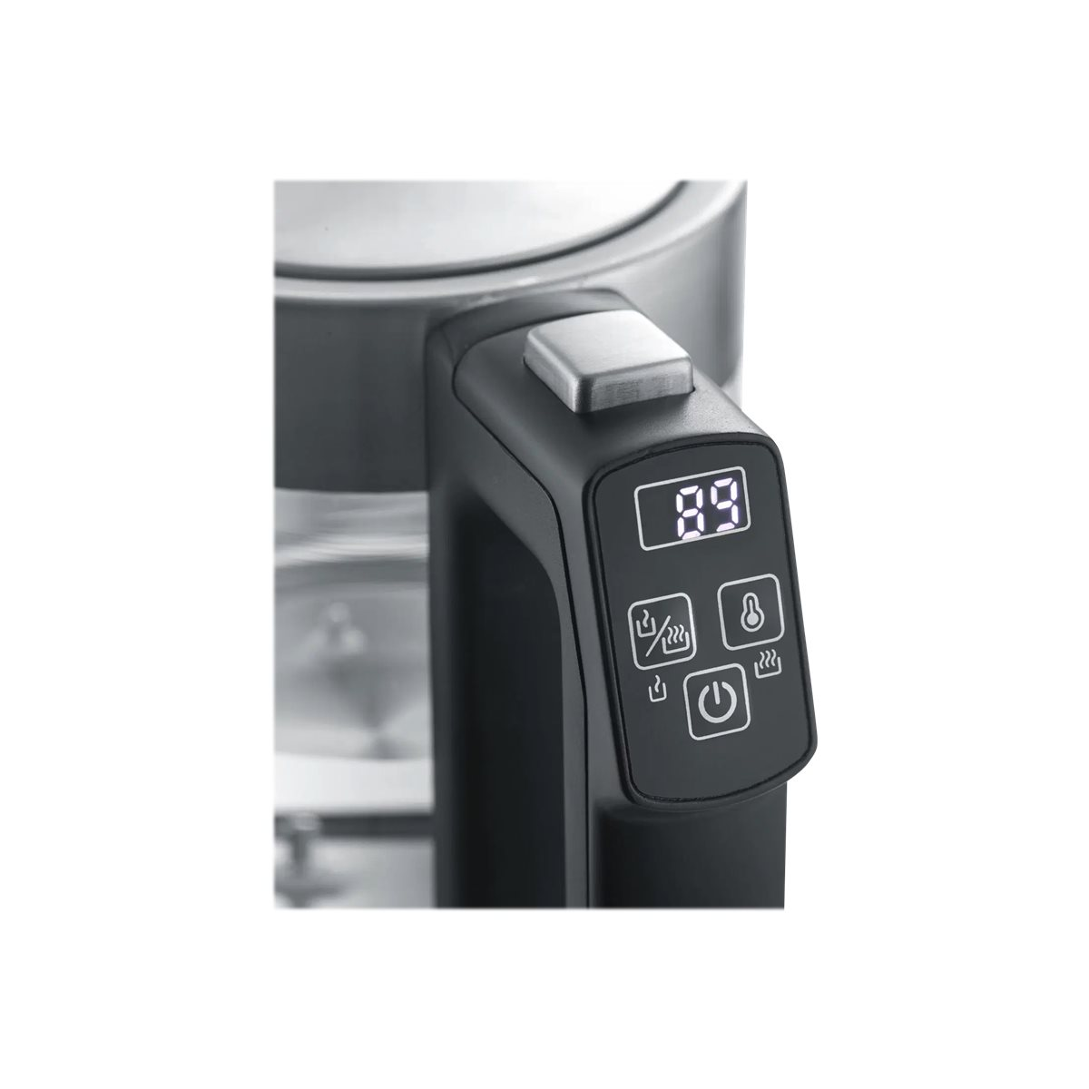 Severin WK 3458 Mini Glas Wasserkocher edelstahl/schwarz (2. Wahl)