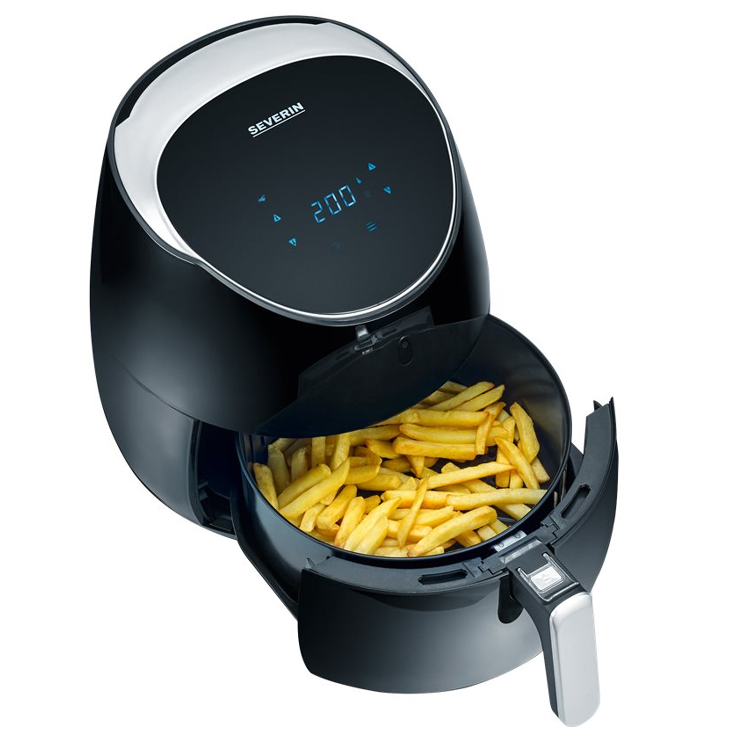 Severin FR 2445 Heißluftfritteuse 5l schwarz/silber-metallic