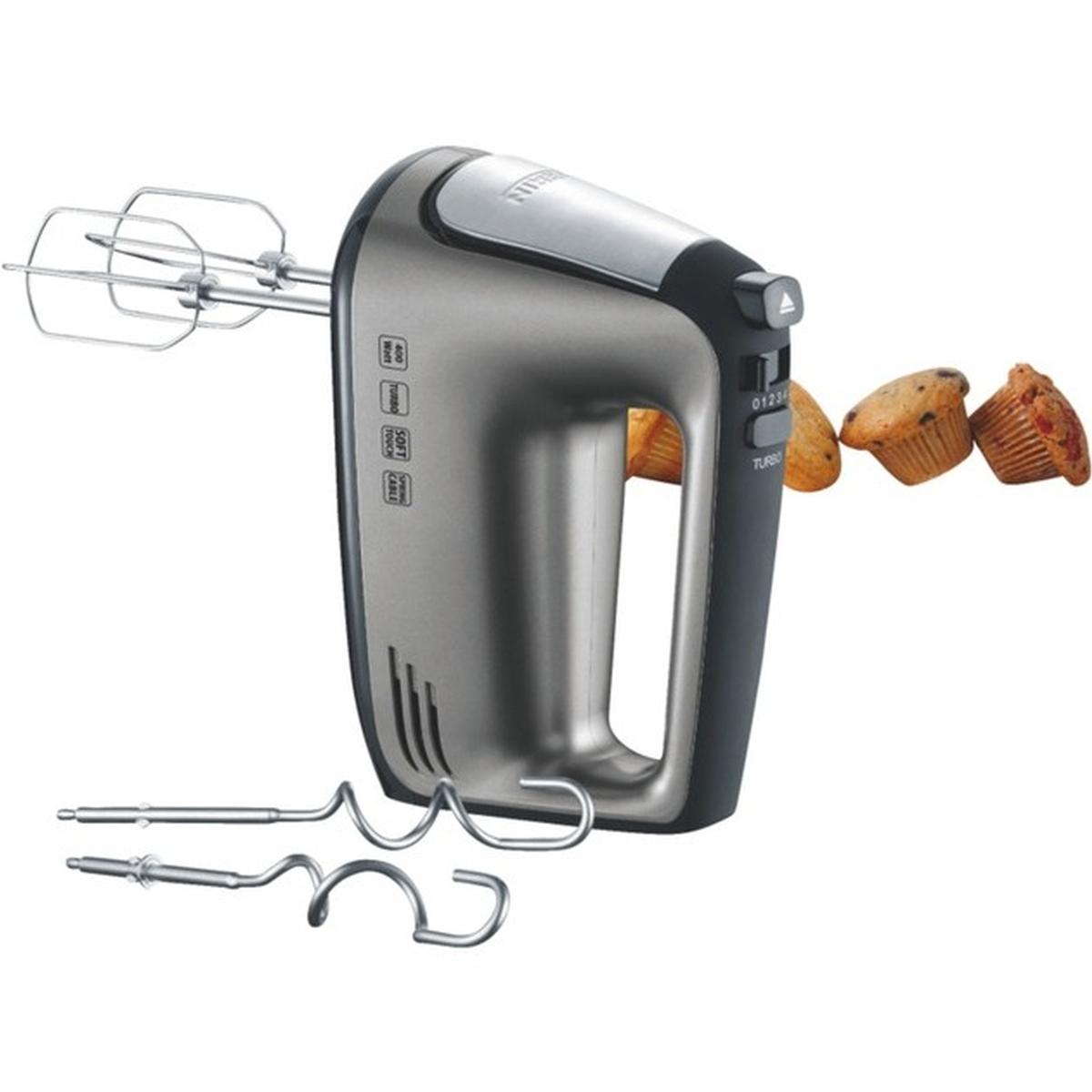 Severin HM 3832 400W Handmixer grau-metallic/schwarz