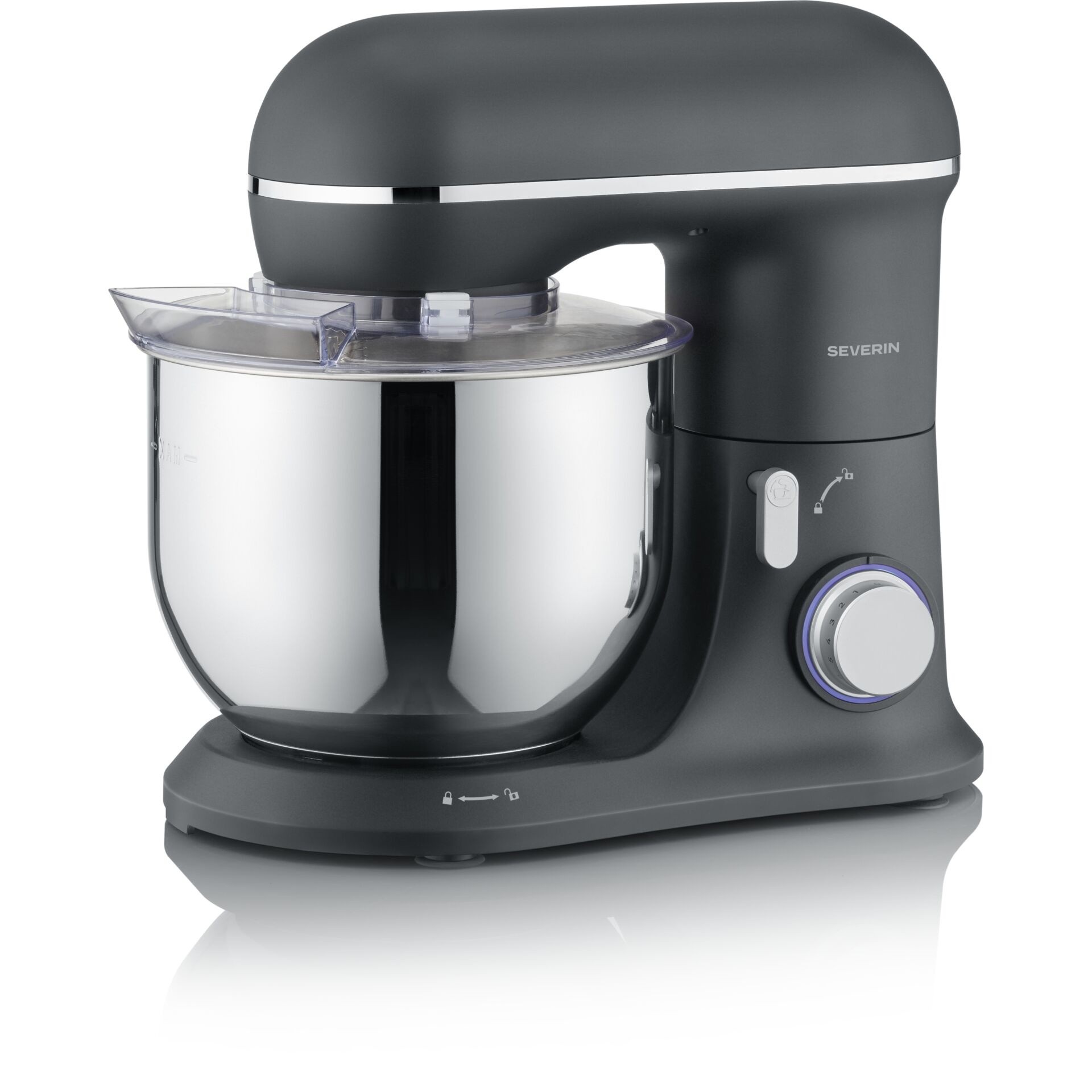 SEVERIN KM 3899 Küchenmaschine 5,3l schwarz