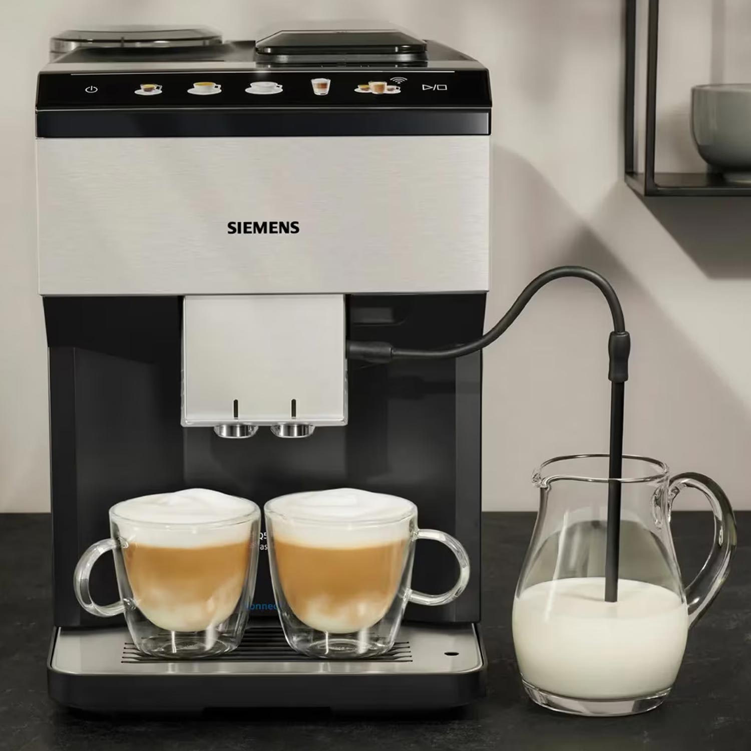 Siemens EQ500 classic TP516DX3 Kaffeevollautomat edelstahl/klavierlack schwarz