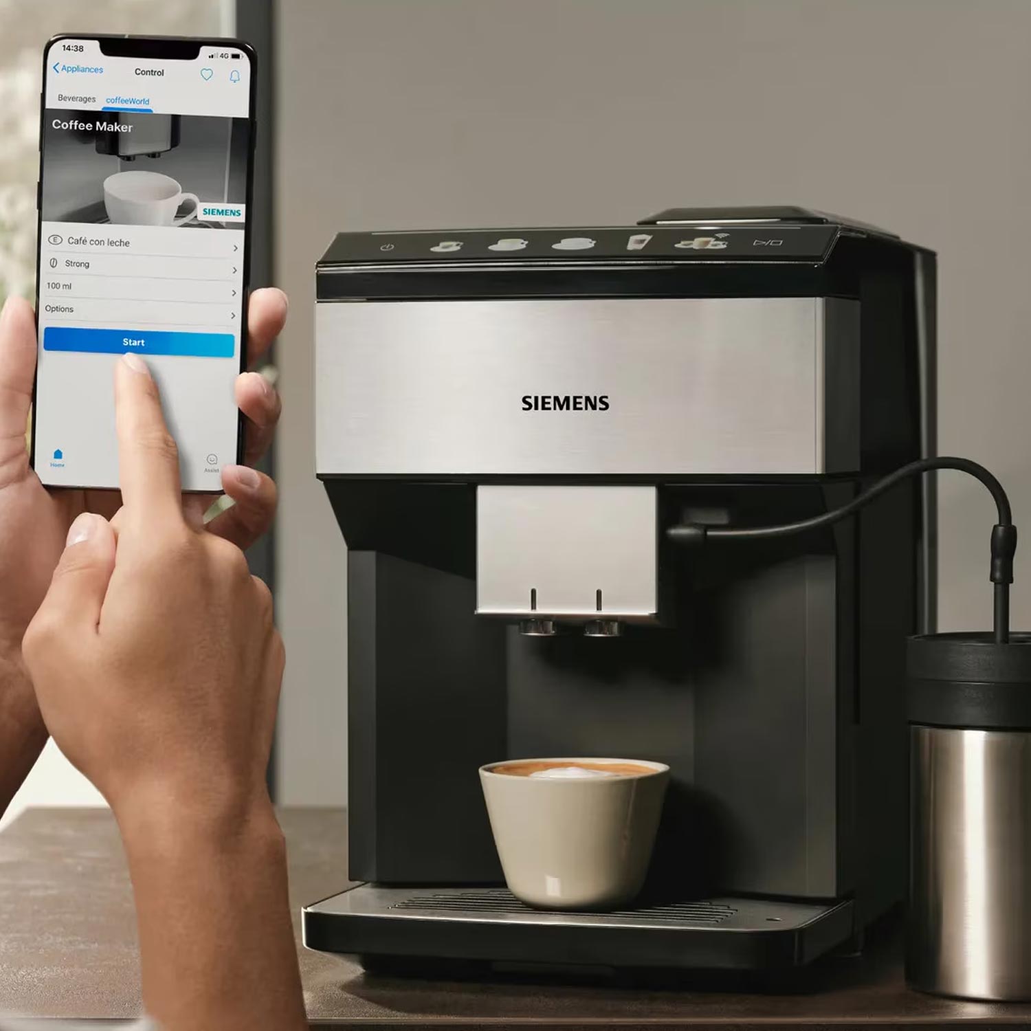 Siemens EQ500 classic TP516DX3 Kaffeevollautomat edelstahl/klavierlack schwarz