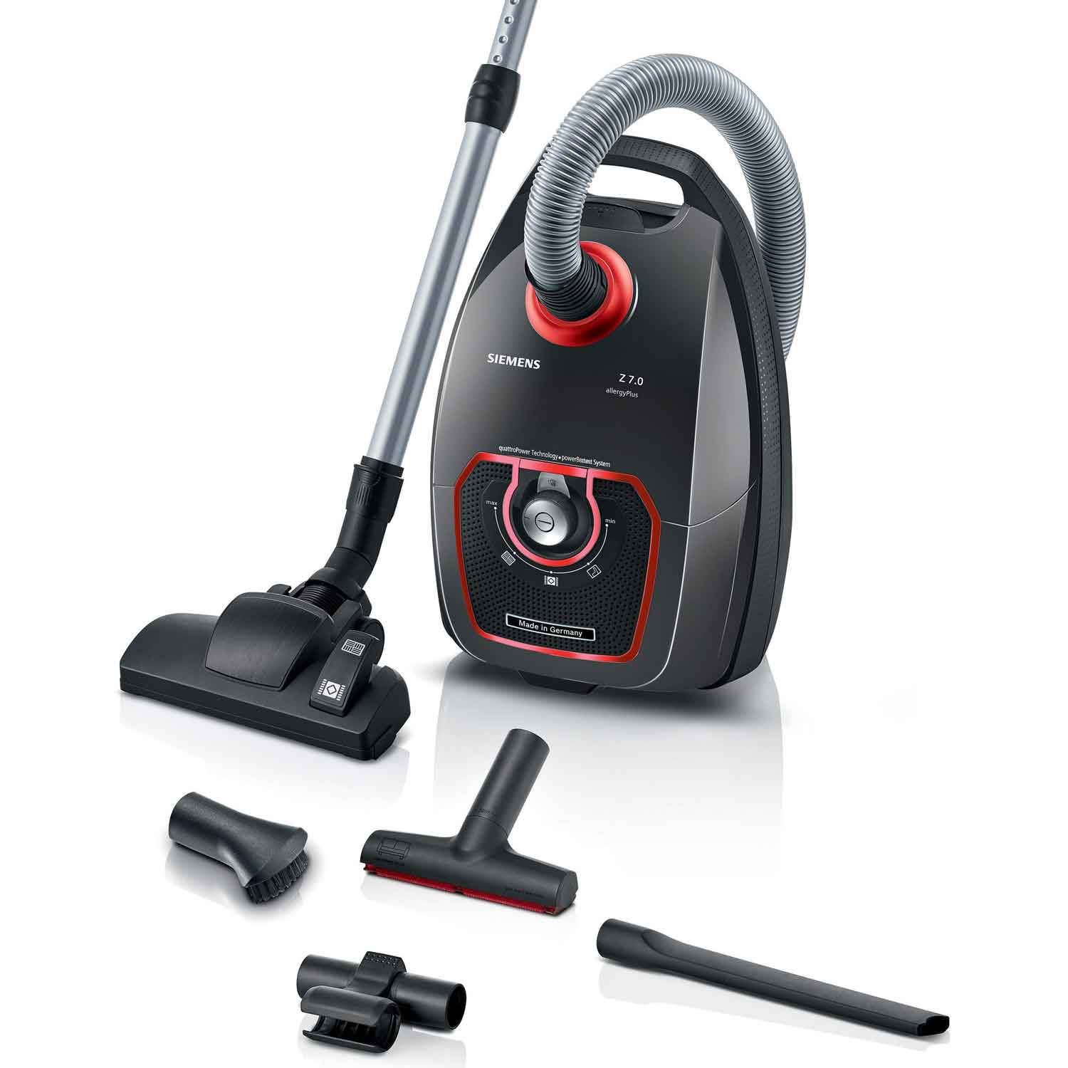 Siemens Z7.0 VSZ7XTRM Staubsauger mit Beutel 750W grau