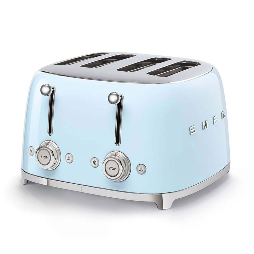 SMEG TSF03PBEU 4-Schlitz Toaster blau