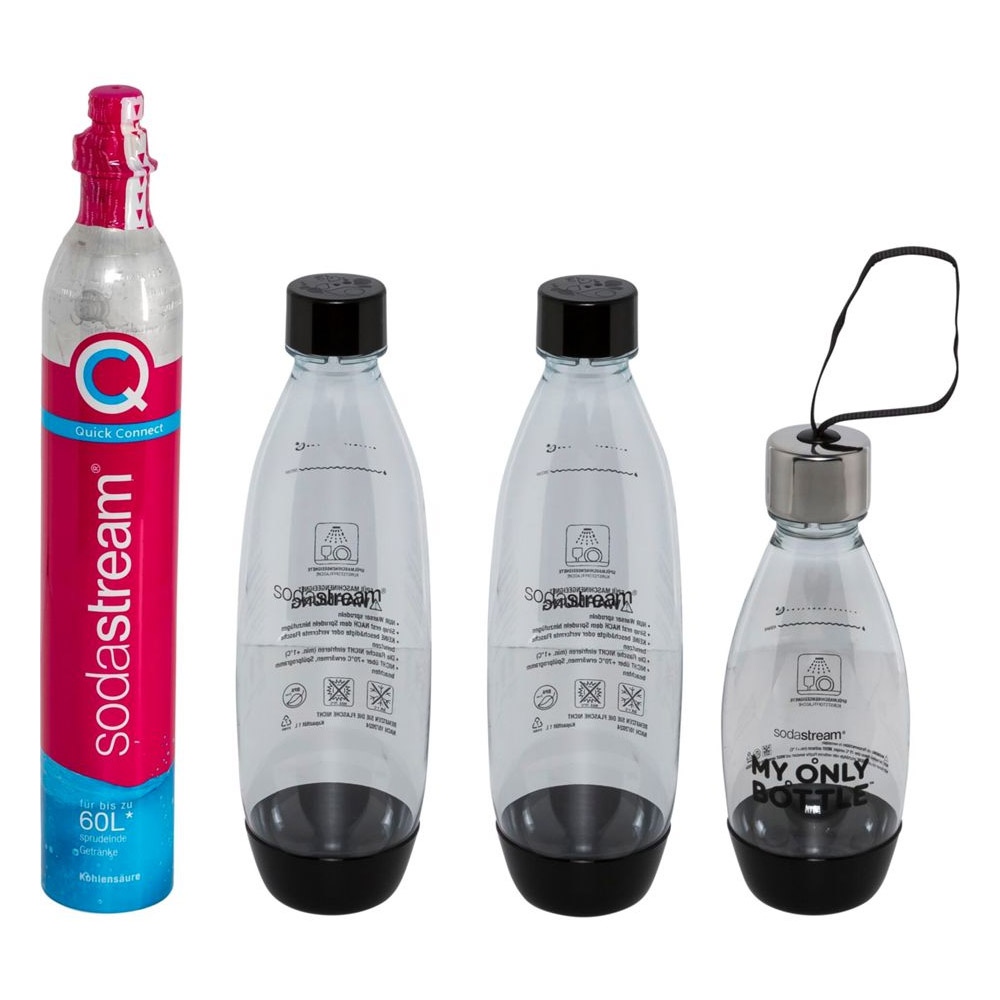 SodaStream Terra Vorteilspack Wassersprudler schwarz