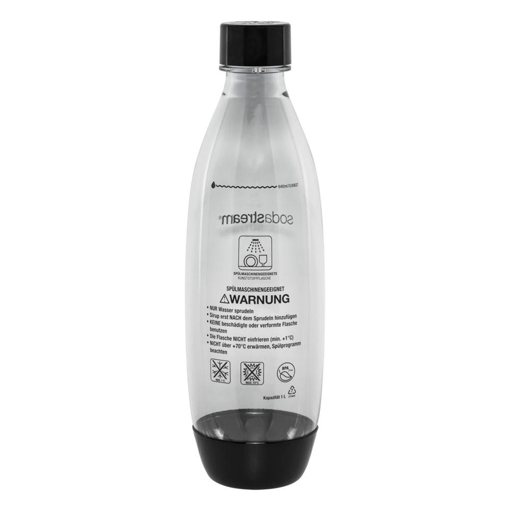 SodaStream DuoPack Fuse PET Flaschen (2 Flaschen, 1L, schwarz)