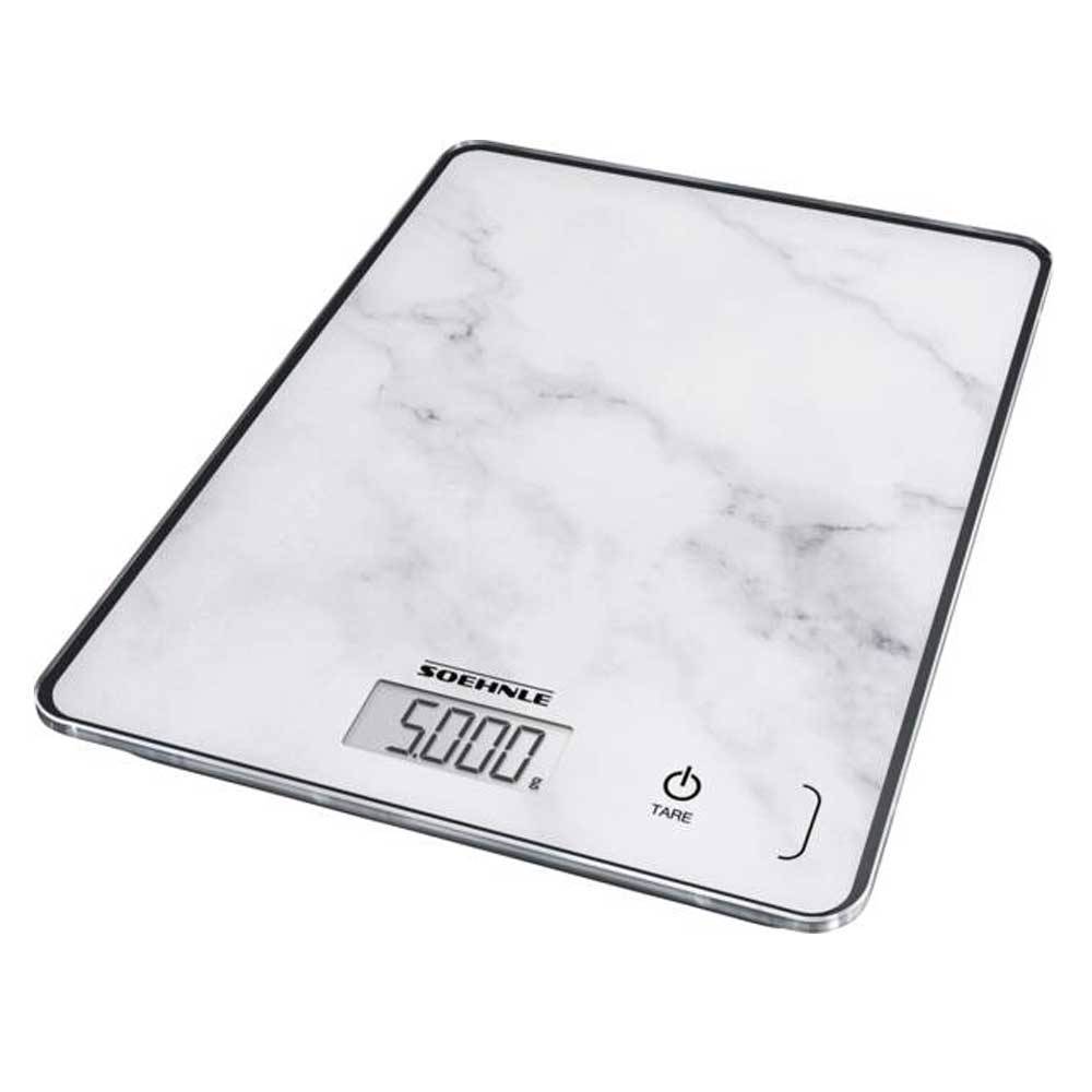 Soehnle Page Compact 300 Marble digitale Küchenwaage mit Marmormuster