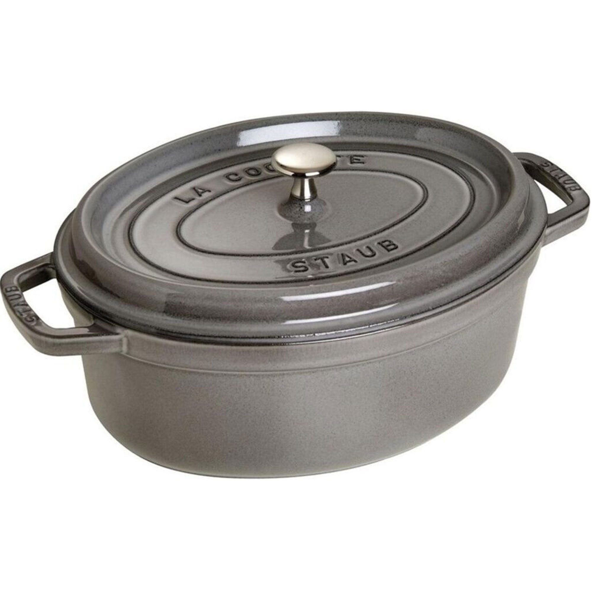 Staub Cocotte 27 cm Gusseisen-Bräter graphit-grau