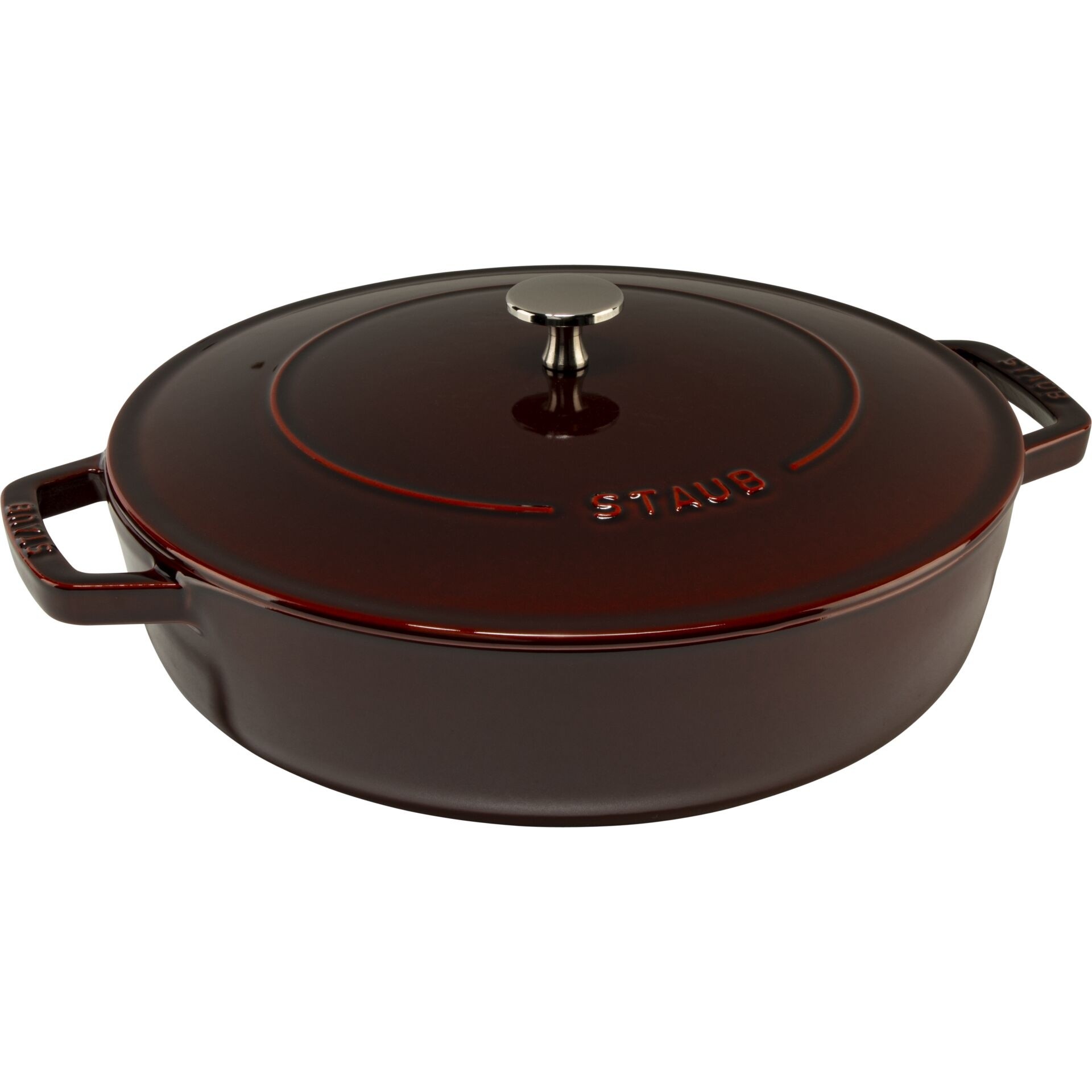 Staub Chistera Bräter 28 cm 3,7l grenadine-rot