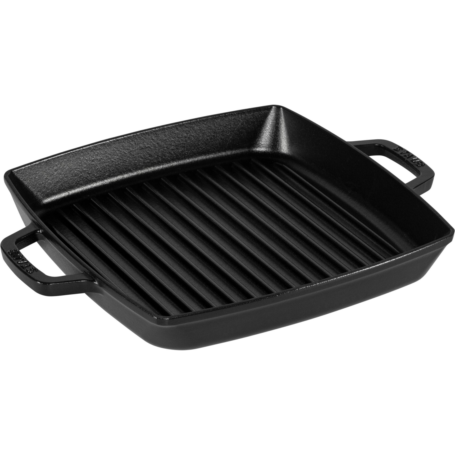 Staub Grillpfanne 28 cm quadratisch Gusseisen schwarz