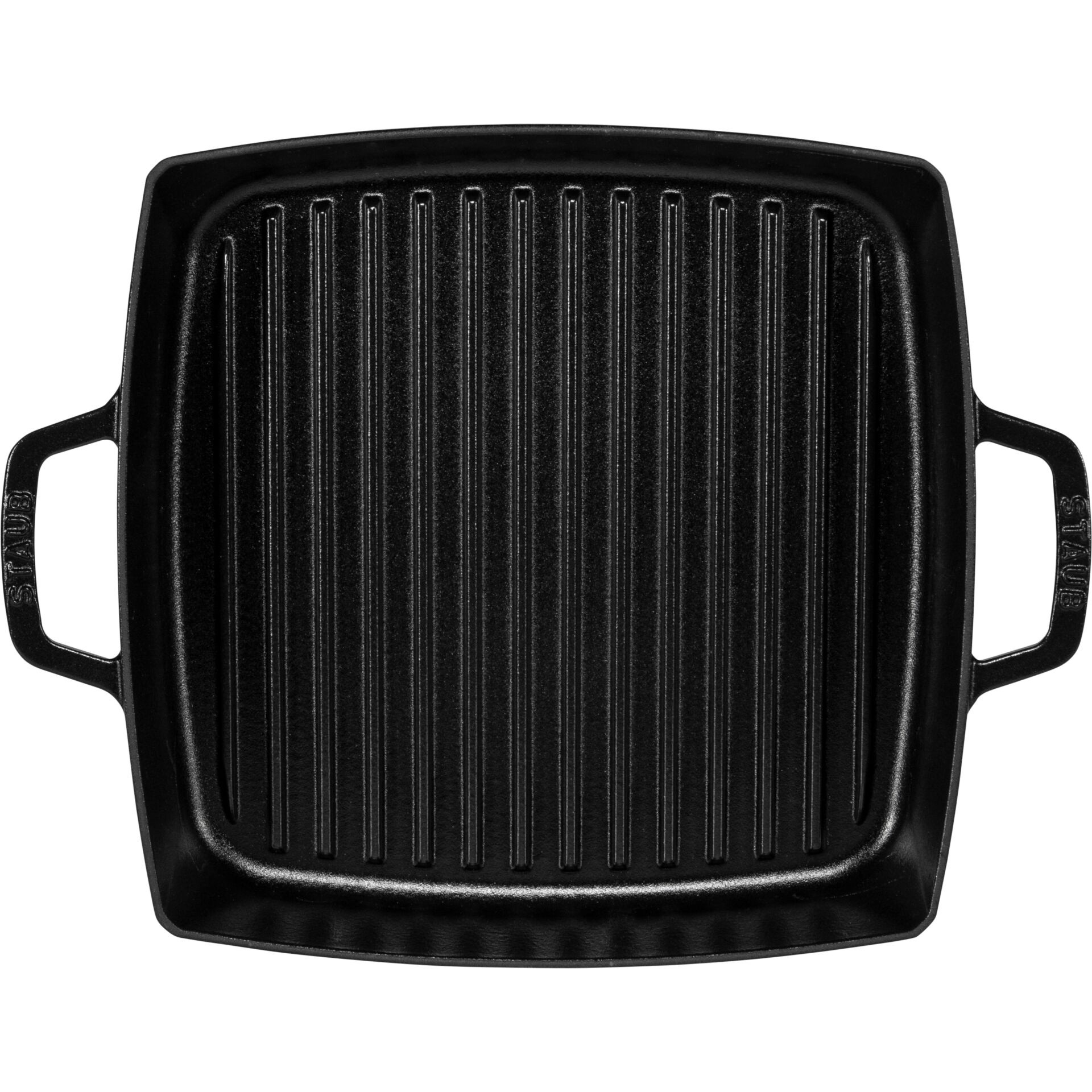 Staub Grillpfanne 28 cm quadratisch Gusseisen schwarz