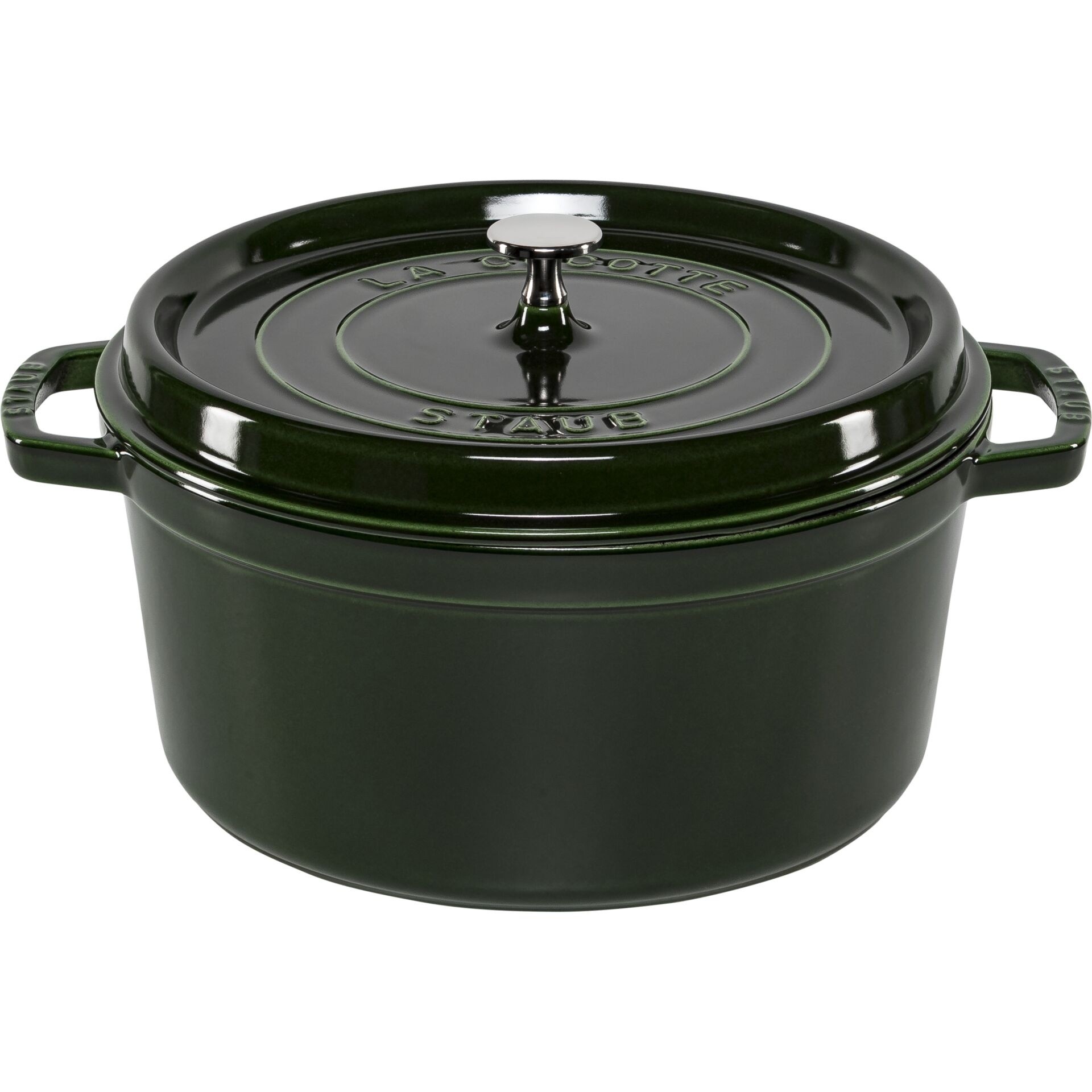 Staub La Cocotte 28 cm rund 6,7l Gusseisen basilikumgrün