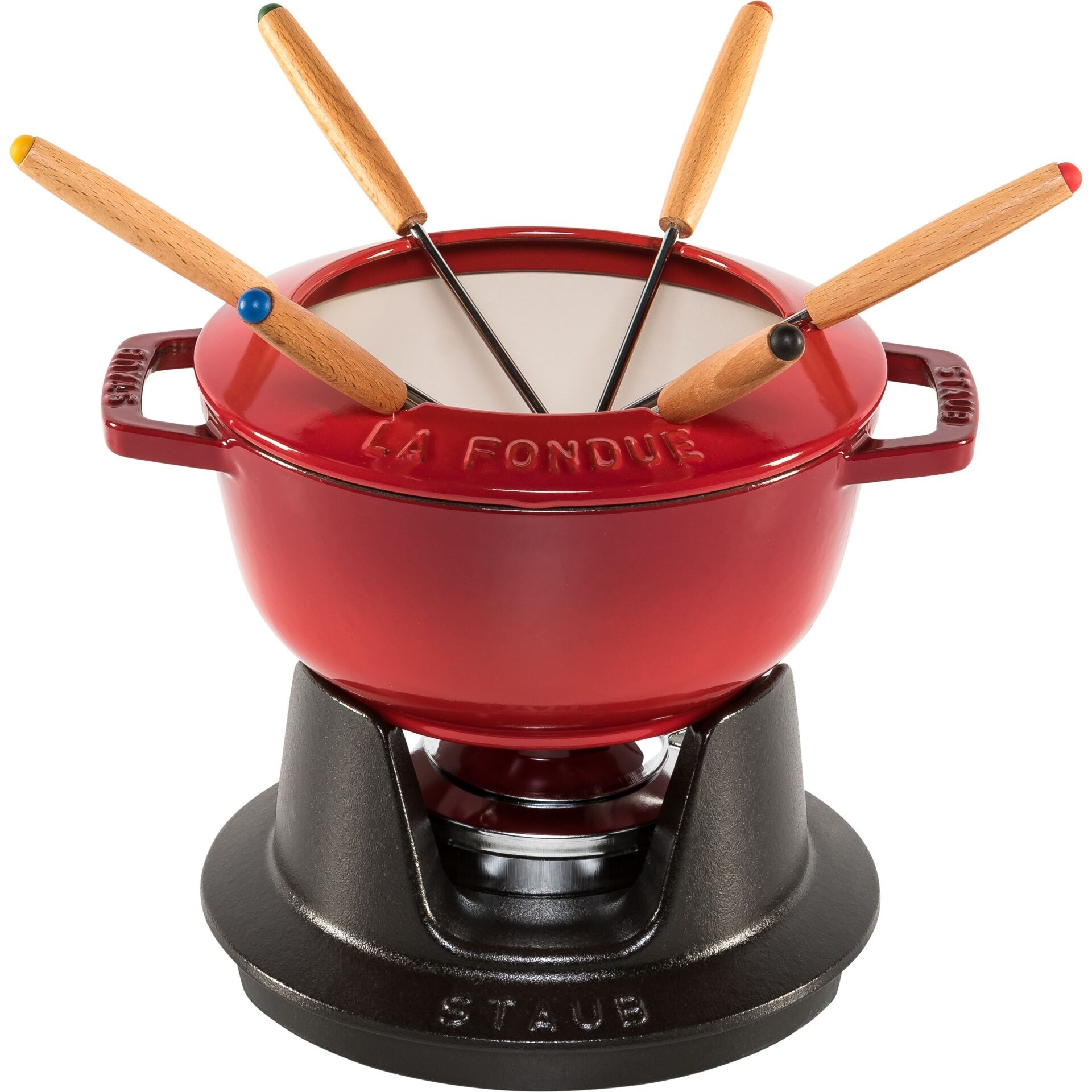 Staub La Fondue 18 cm 1,6l Gusseisen kirschrot