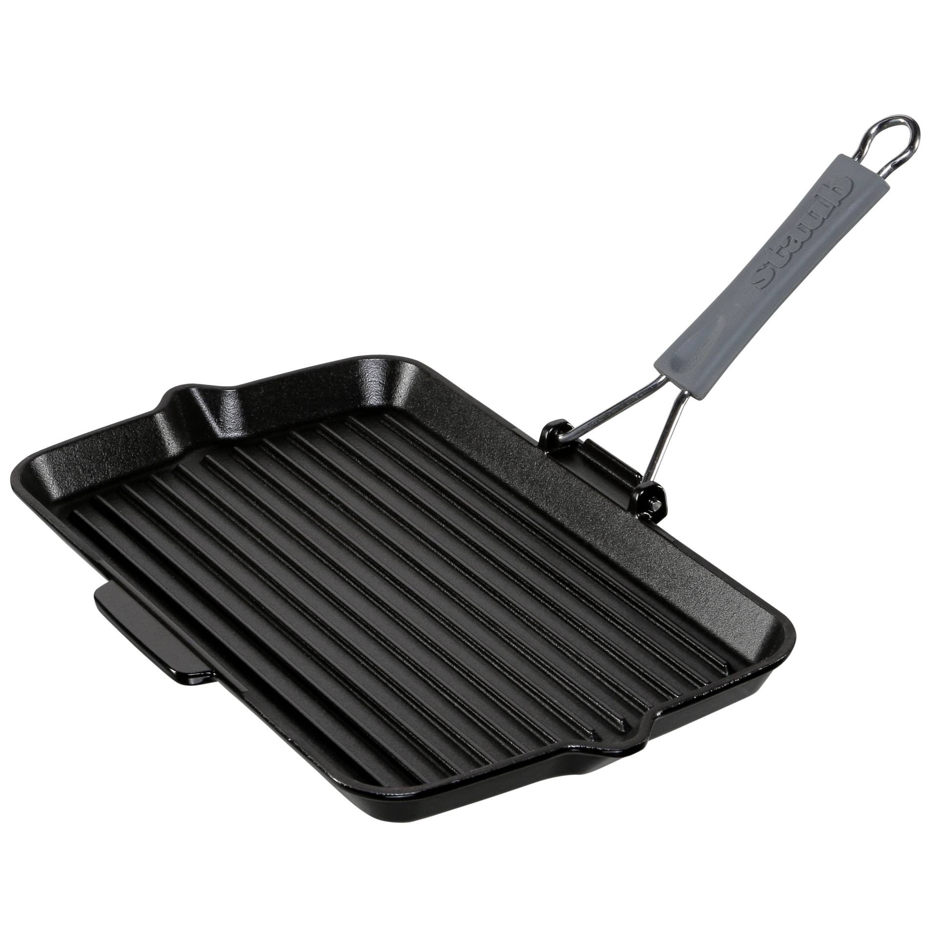 Staub Grillpfanne 34 x 21 cm rechteckig Gusseisen schwarz