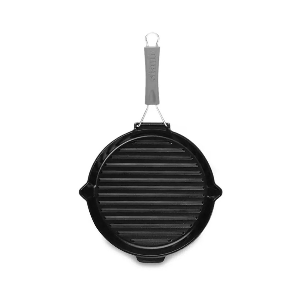 Staub Grillpfanne Gusseisen 27 cm schwarz