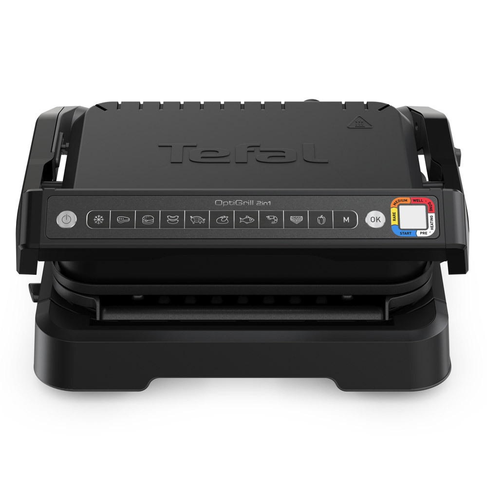 Tefal GC7728 Optigrill 2-in-1 Kontaktgrill schwarz