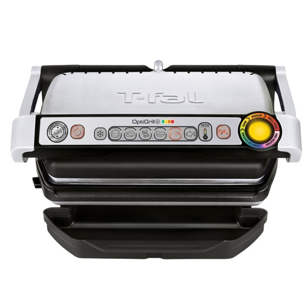 Tefal Optigrill+ GC712D34 Kontaktgrill silber/schwarz