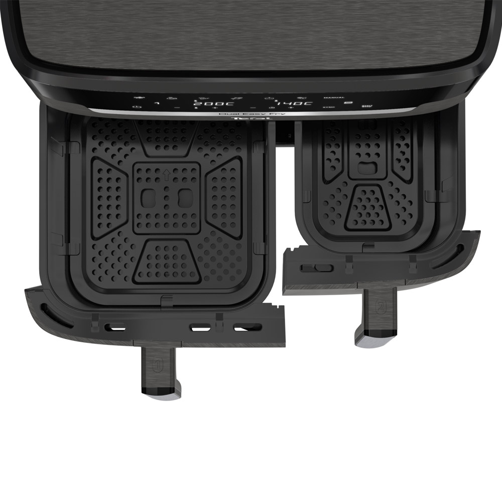 Tefal Easy Fry Dual XXL EY942H Heißluftfritteuse 11L grau