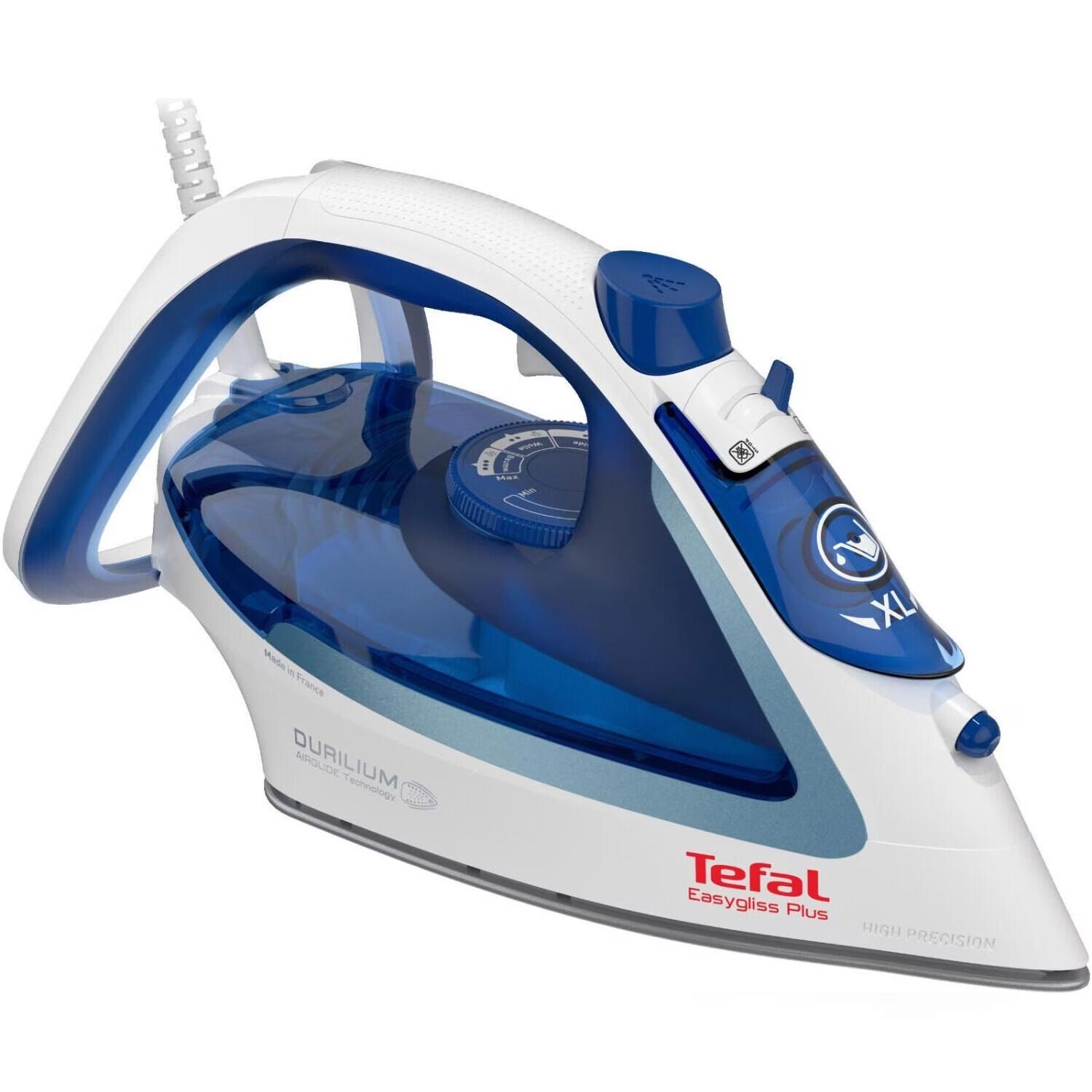 Tefal Easygliss FV5736 Dampfbügeleisen 2500W blau/weiß