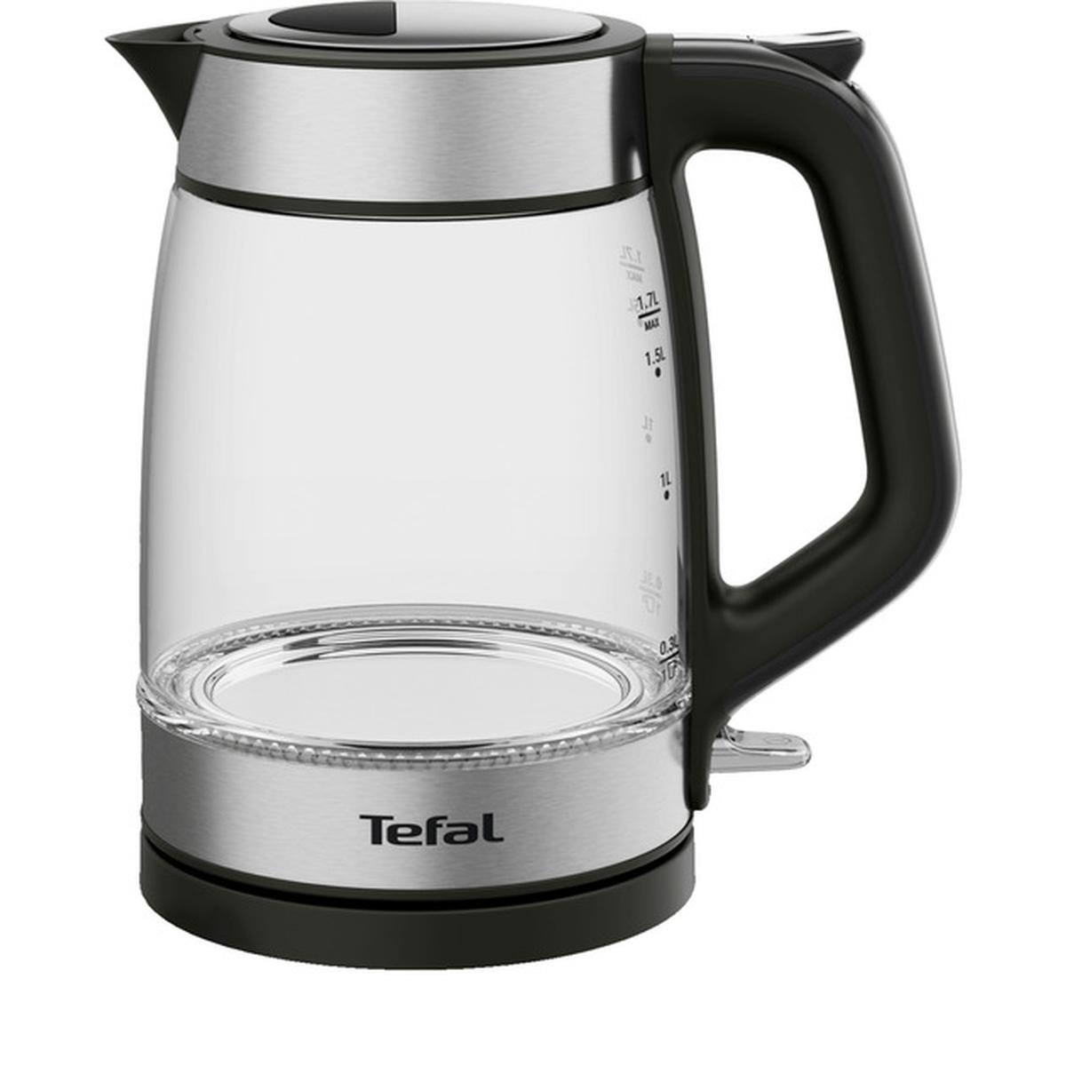 Tefal KI605830 Glas-Wasserkocher 1,7l transparent/silber