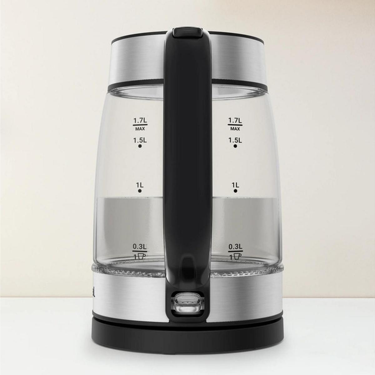 Tefal KI605830 Glas-Wasserkocher 1,7l transparent/silber