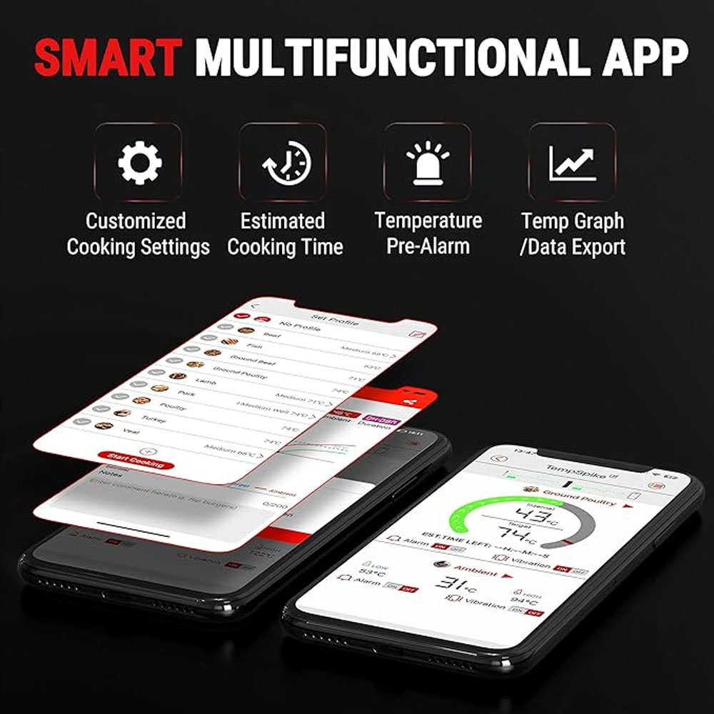 ThermoPro TP961 TempSpike 150m Bluetooth IP67 Fleischthermometer