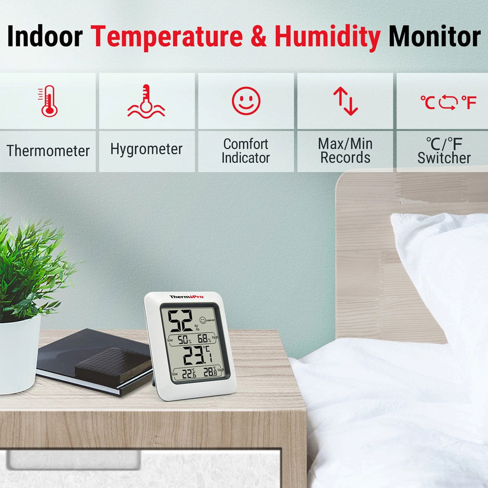 ThermoPro TP50 digitales Thermo-Hygrometer