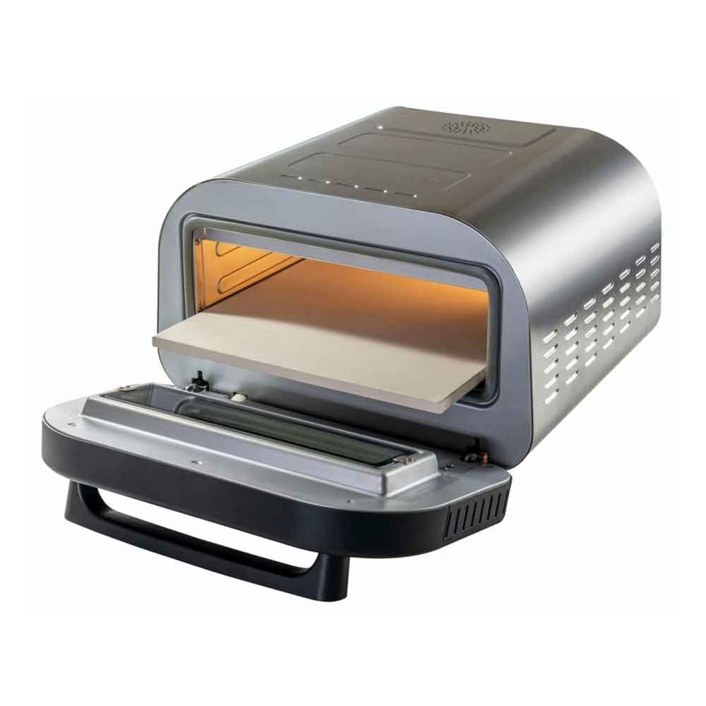 Unold 68816 Pizzaofen LUIGI elektrischer Pizza Ofen aus rostfreiem Edelstahl