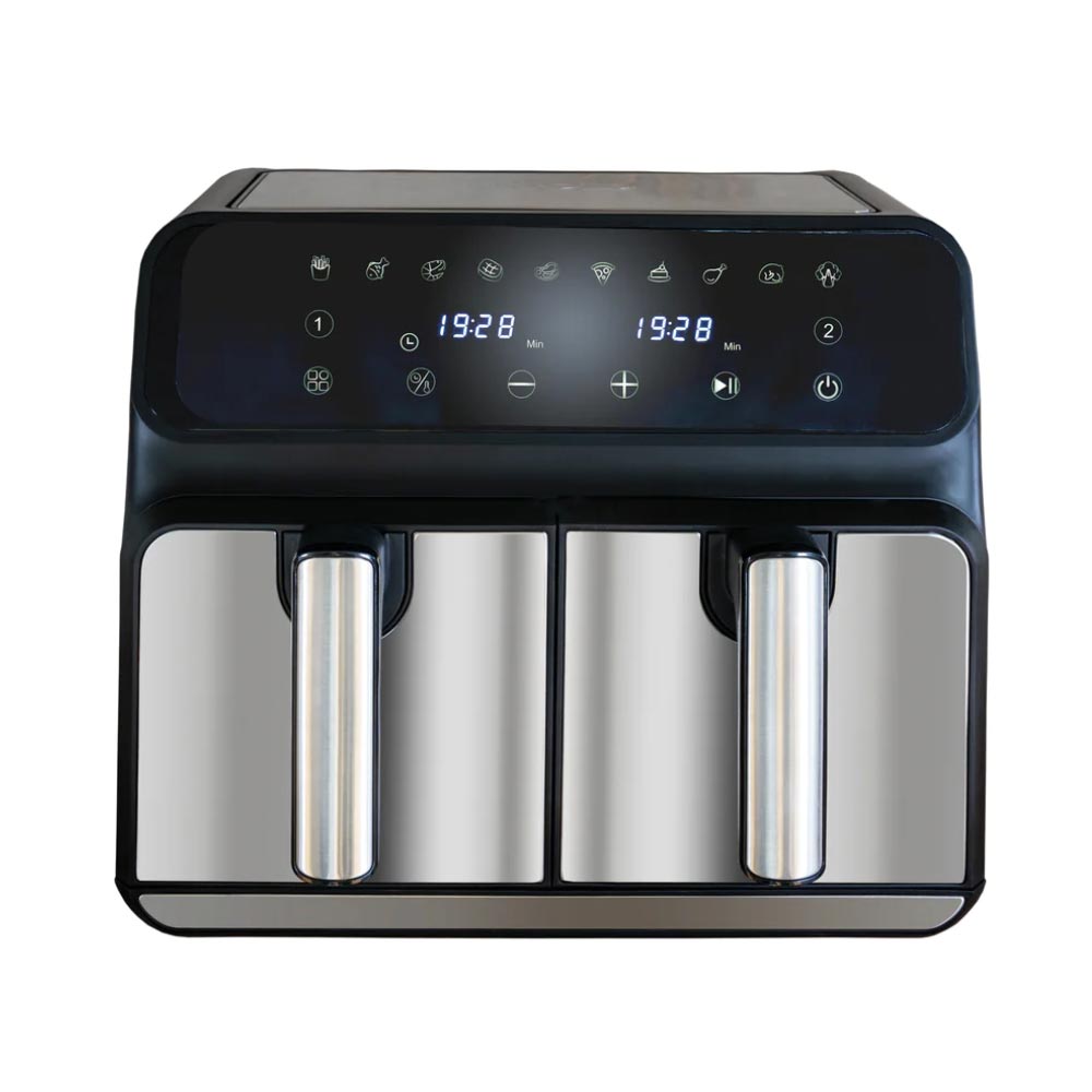 Unold 58685 Heißluftfritteuse Doppelkammer Twin Zone