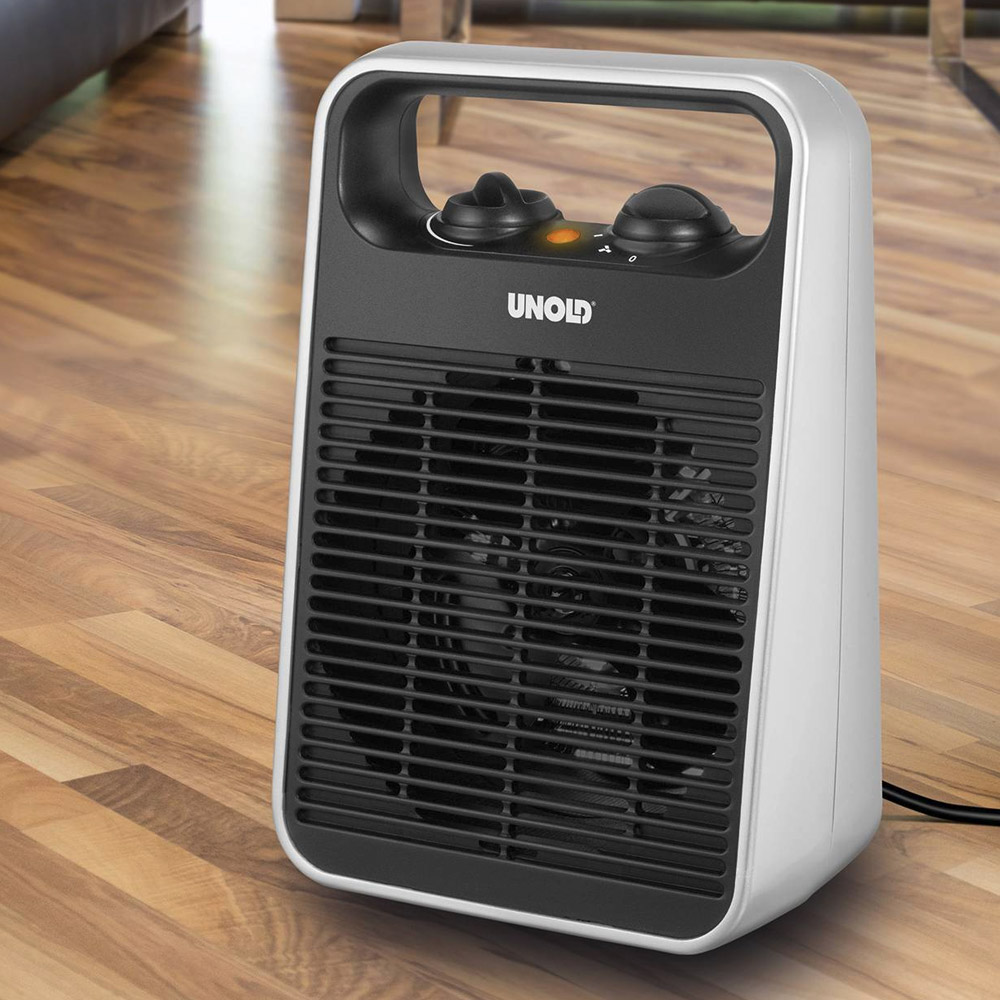 Unold 86106 Heizlüfter Handle schwarz/silber