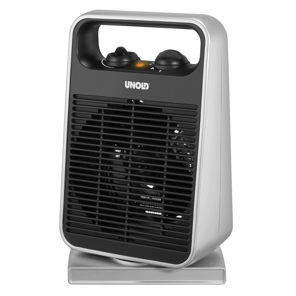 Unold 86116 Heizlüfter Rotate schwarz/silber