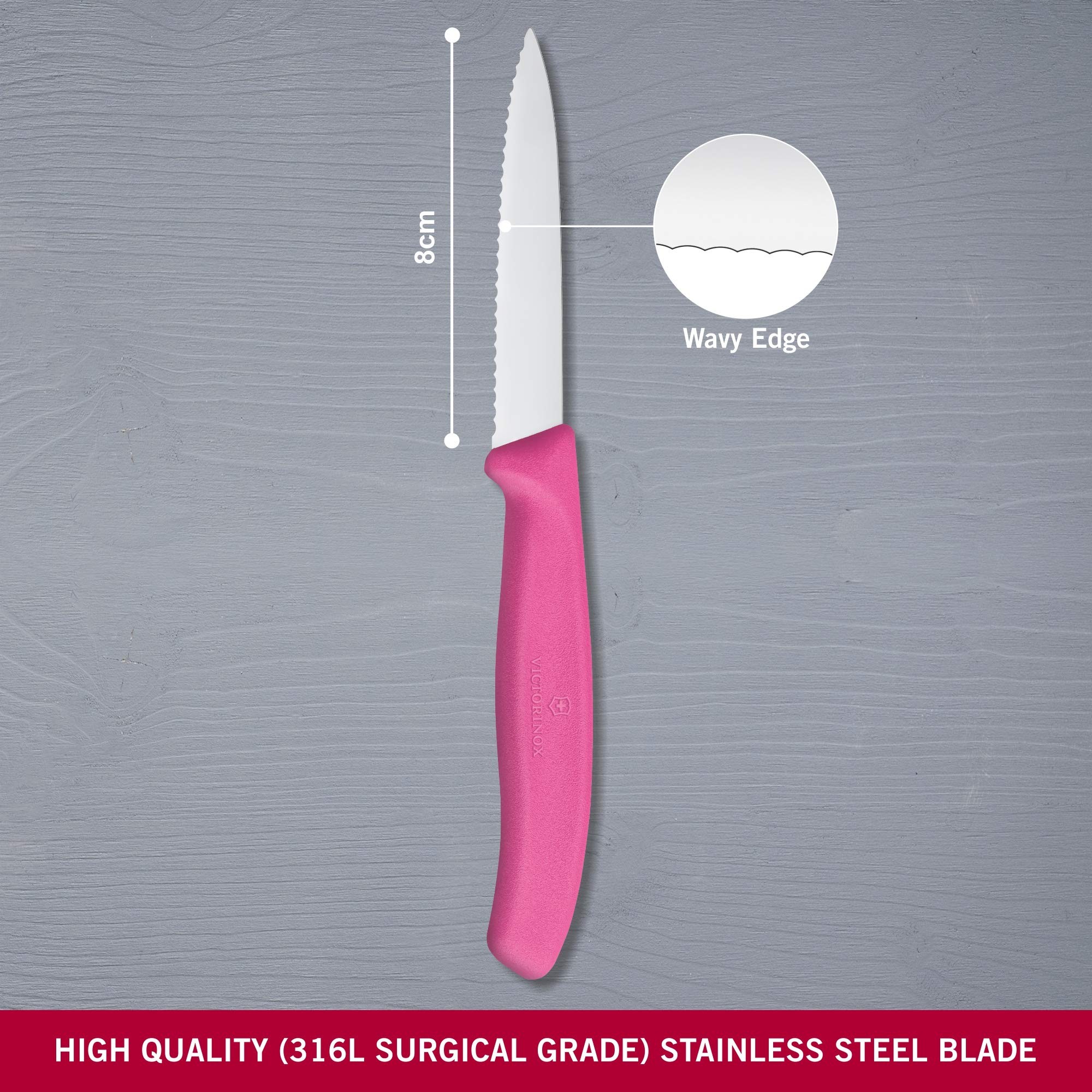 Victorinox Swiss Classic 6.7636.L115 Gemüsemesser pink