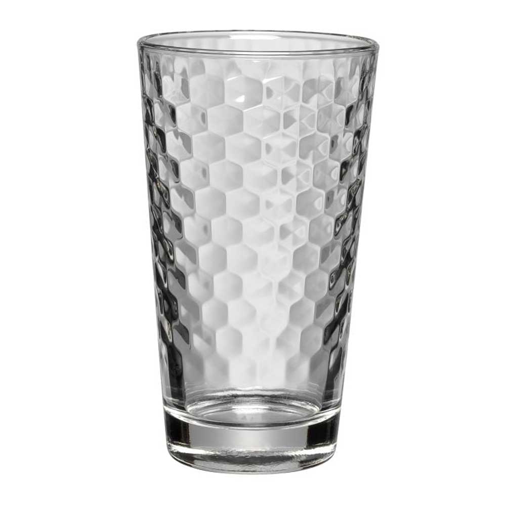 WMF CoffeeTime Longdrinkgläser Set 4-teilig, Gläser 275ml mit Wabenmuster