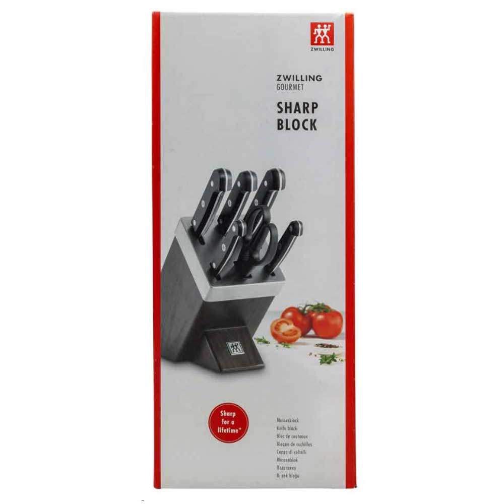 Zwilling Gourmet Messerblock 7-tlg SharpBlock dunkelbraun