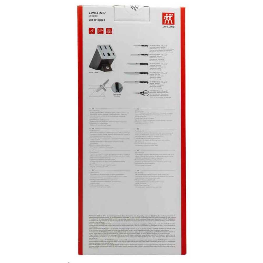 Zwilling Gourmet Messerblock 7-tlg SharpBlock dunkelbraun