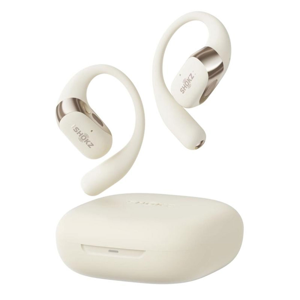 SHOKZ OpenFit 2 Knochenschall Kopfhörer beige