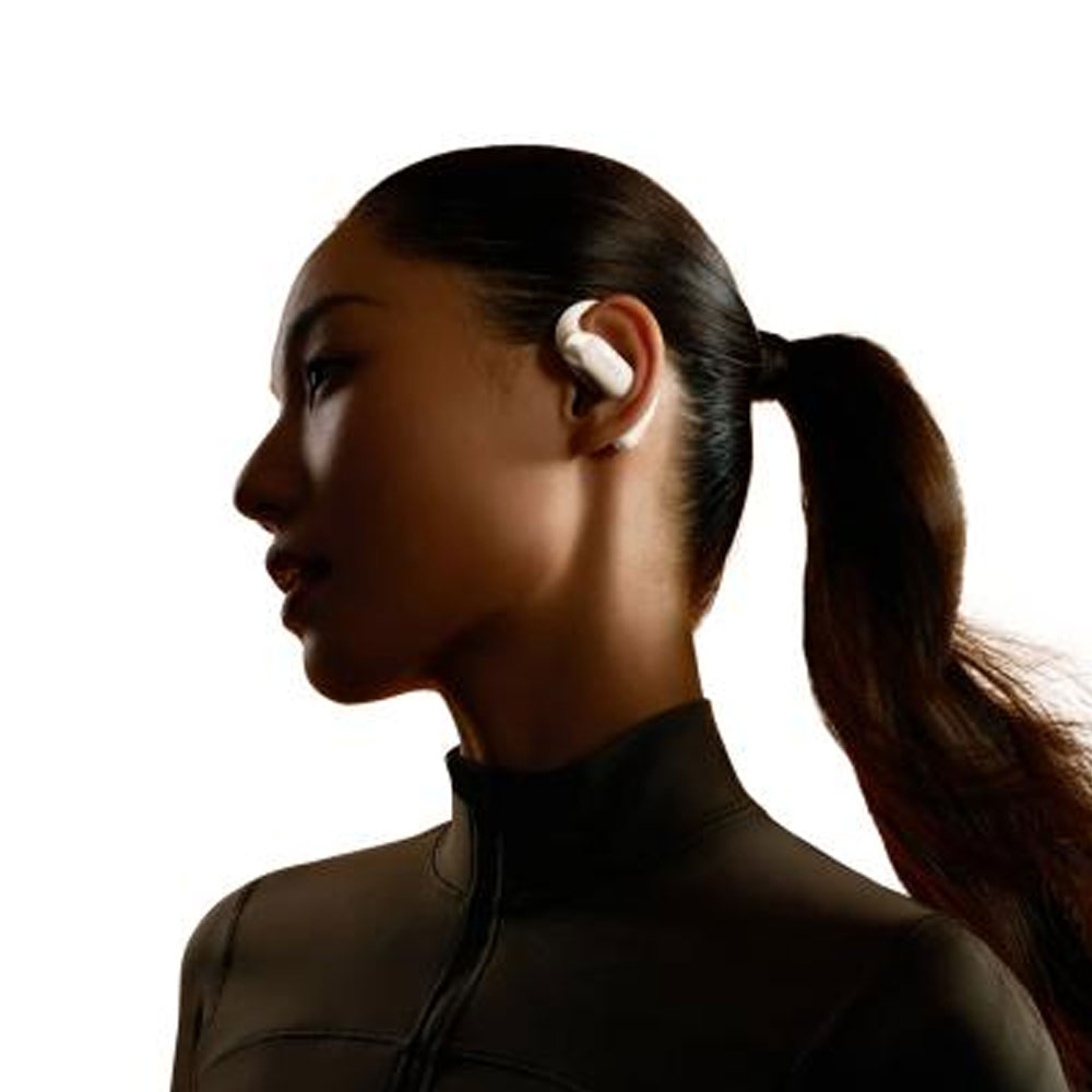 SHOKZ OpenFit 2 Knochenschall Kopfhörer beige