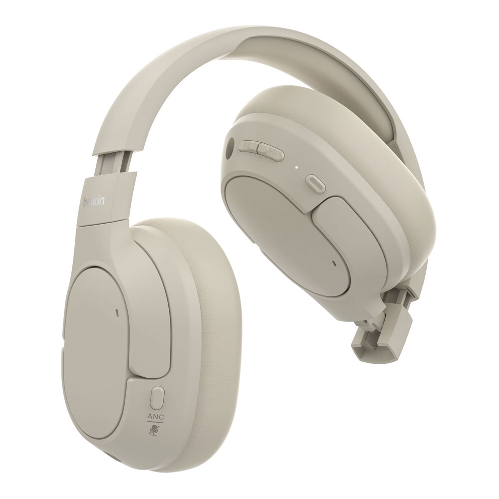 Belkin SoundForm Isolate Noise Cancelling Kopfhörer sandfarben
